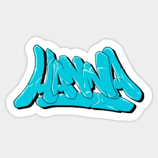 Hanna - graffiti name Sticker